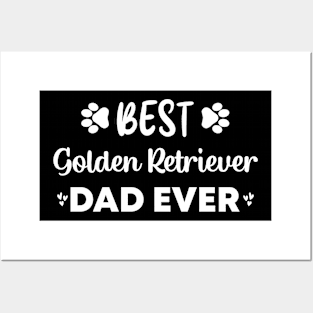 Cute Golden Retriever Mom Goldie Dad Love Dog Puppy Posters and Art